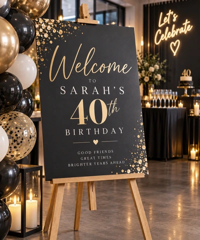  Birthday Parts Sign Board