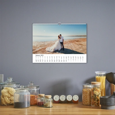 A4 Landscape Wall Calendar