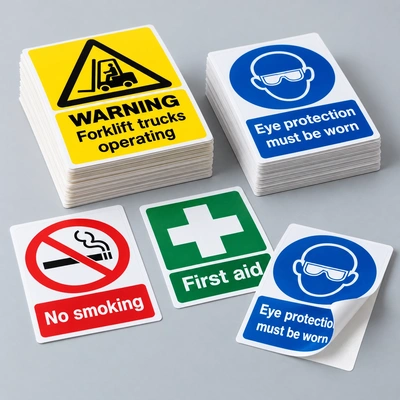  Premium Vinyl Safety Sticker Collection