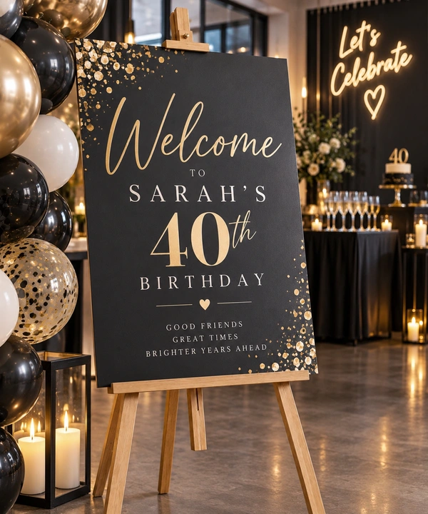  Birthday Parts Sign Board