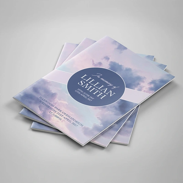 Clouds Order of Service, 20 pages